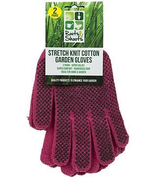 2 Pairs of Stretch Knit Garden Gloves