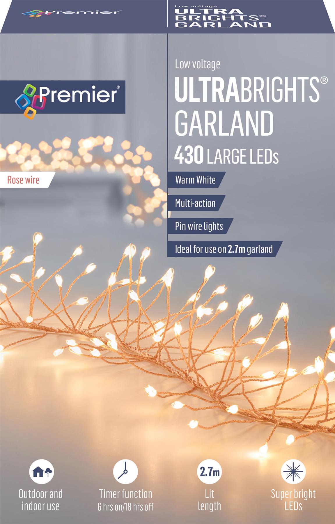 Ultrabrights Garland Lights - Various Sizes & Colours