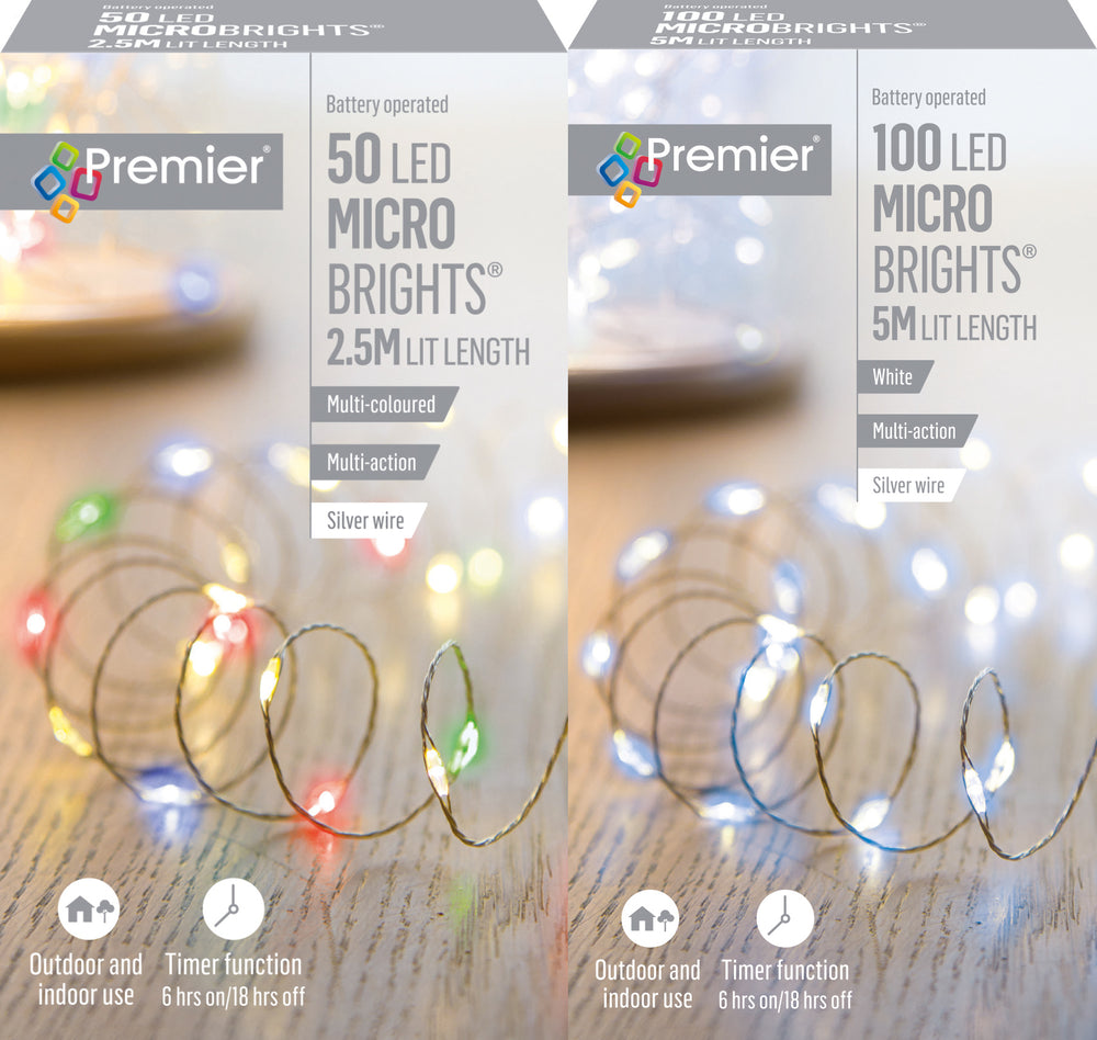 Bright Led Wire Microbright LED Wire Lights - Various Sizes & Colours